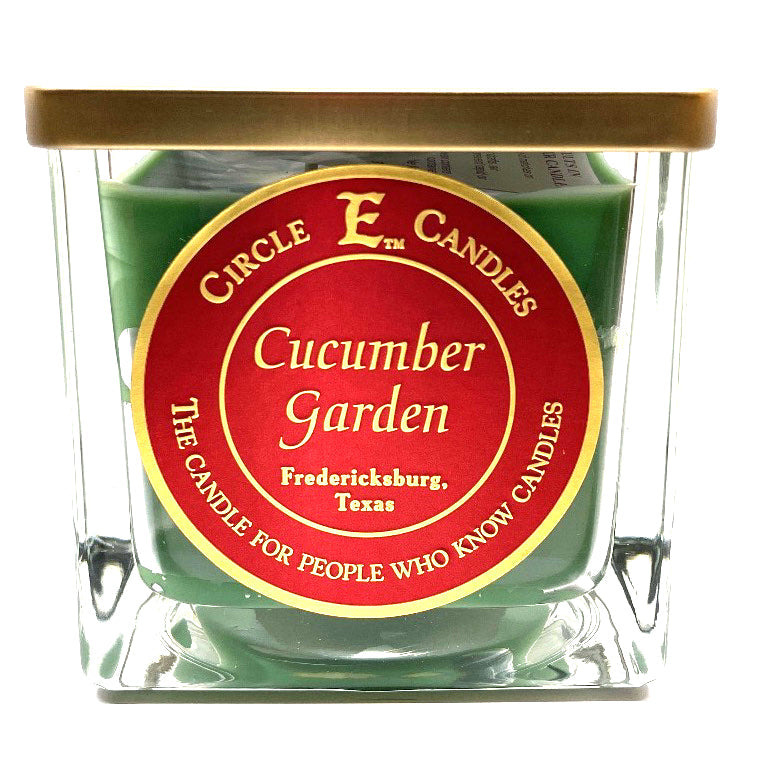 Circle E Candles Cucumber Garden Scent Large Jar 43oz 4 Wicks