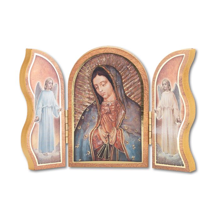GUADALUPE WOODEN TRITYCH