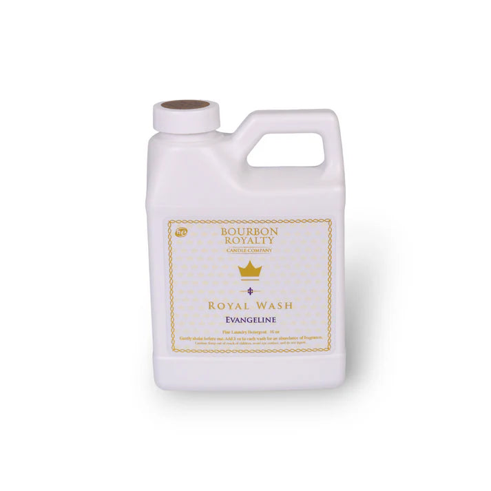16oz Royal Wash Evagenline by Bourbon Royalty enhances colors, whitens whites, and eliminates odor