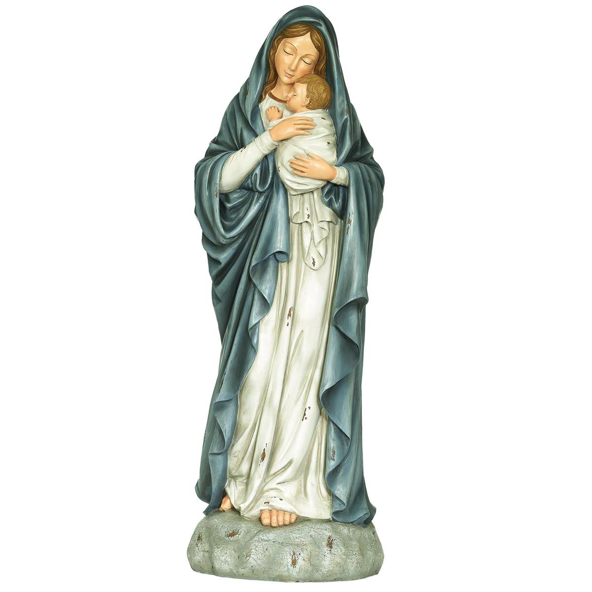 STATUE - 32.5" MADONNA & CHILD