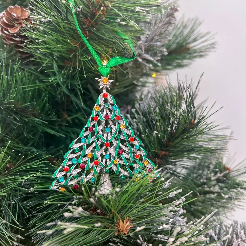 SE STORY OF THE XMAS TREE ORN ON GREEN RIBBON GIFT