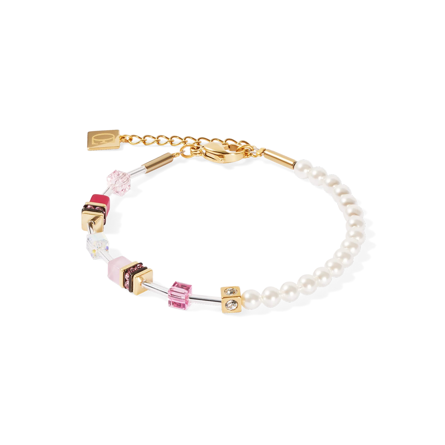 GeoCUBE® Mini Fusion Pearls Bracelet Gold-Rose Jewelry