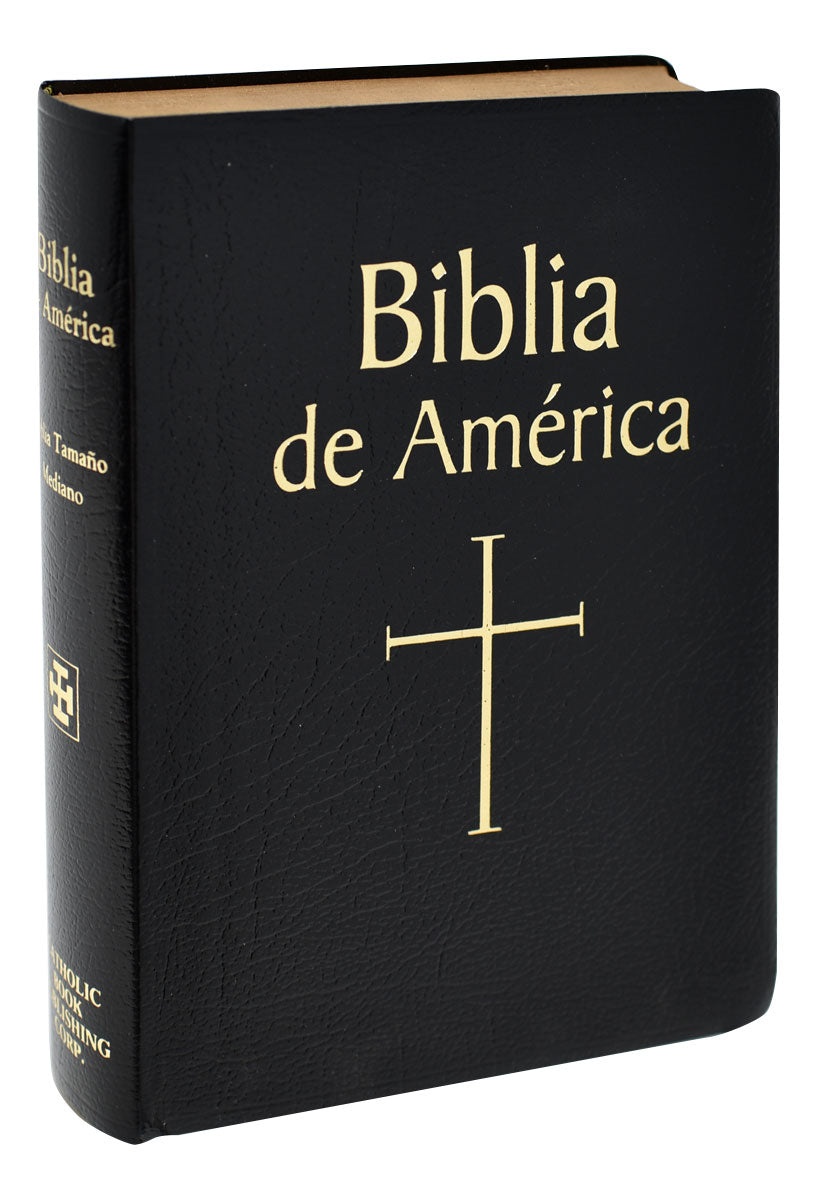 Biblia de America 610BLKS Elegant Leather Bound Edition