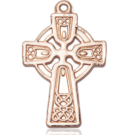 Extel Large 14kt Gold Filled Celtic Cross Medal, Made in USA