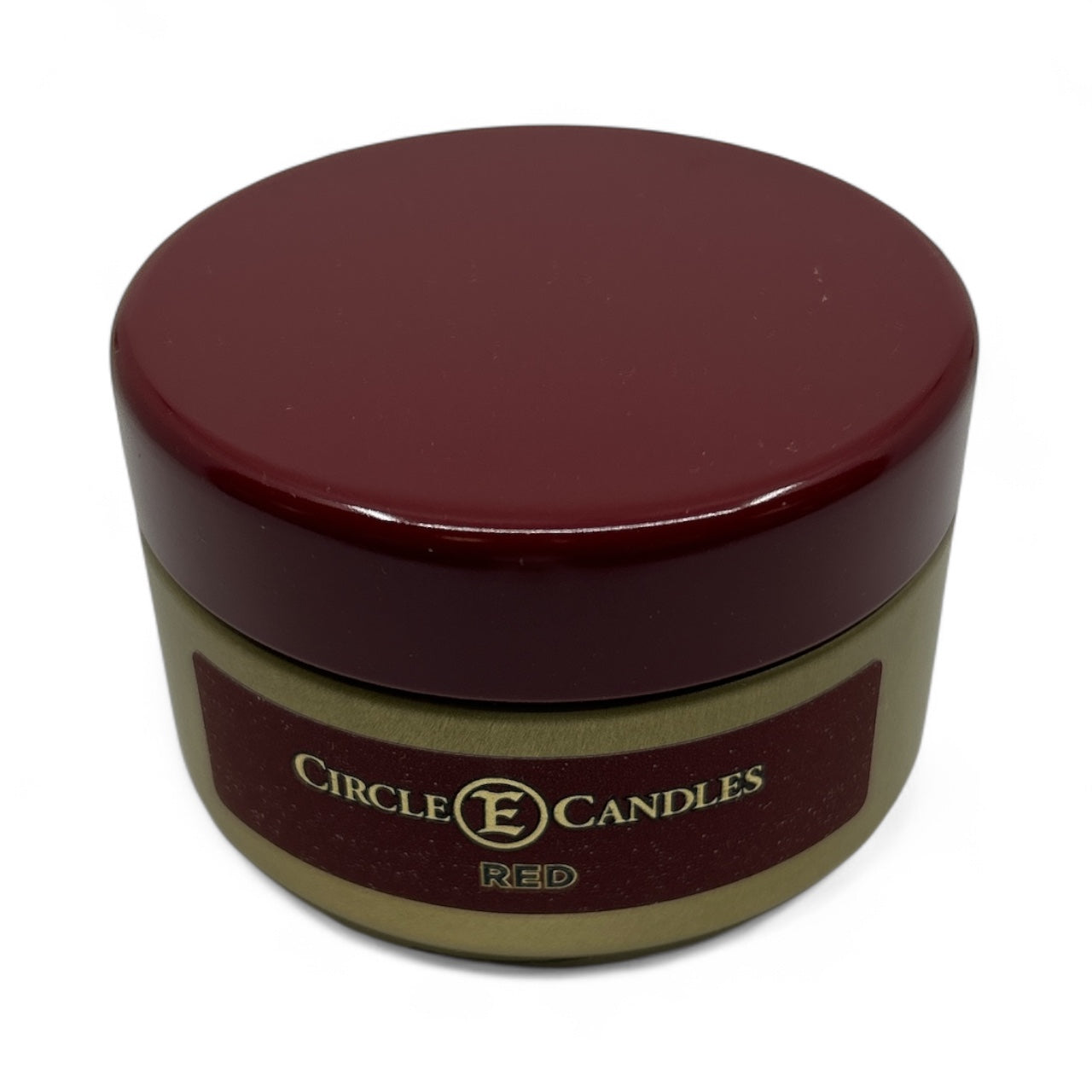Circle E Candles, Red Scent, Extra Small Size Travel Tin Candle, 4oz, 1 Wick