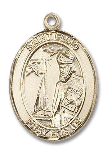 Extel Large Oval 14kt Gold Filled St. Elmo Medal, Made in USA