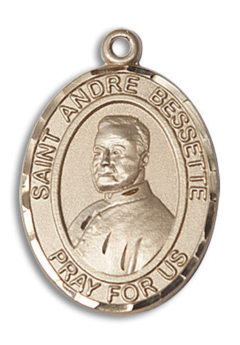 Extel Large Oval 14kt Gold Filled St. Andre Bessette Medal, Made in USA