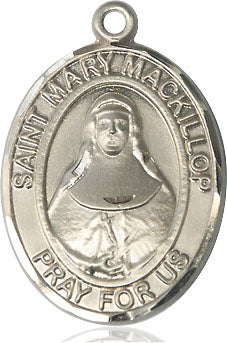 Extel Large Oval 14kt Gold Filled St. Mary Mackillop Pendant with 24" chain, Made in USA