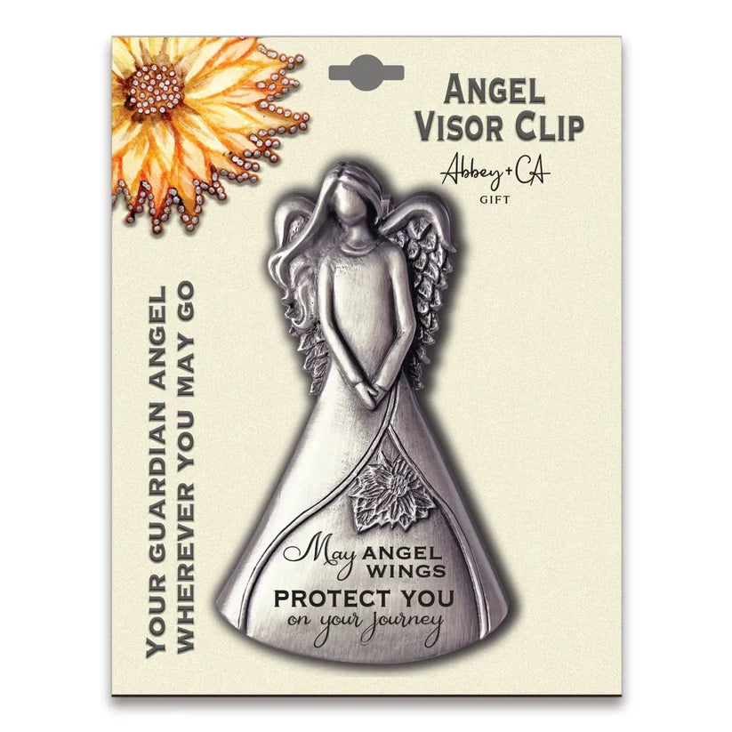 SE MAY ANGEL WINGS SCULPTED ANGEL VISOR CLIP, CARD