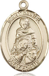 Extel Medium Oval 14kt Gold Filled St. Daniel Medal, Made in USA