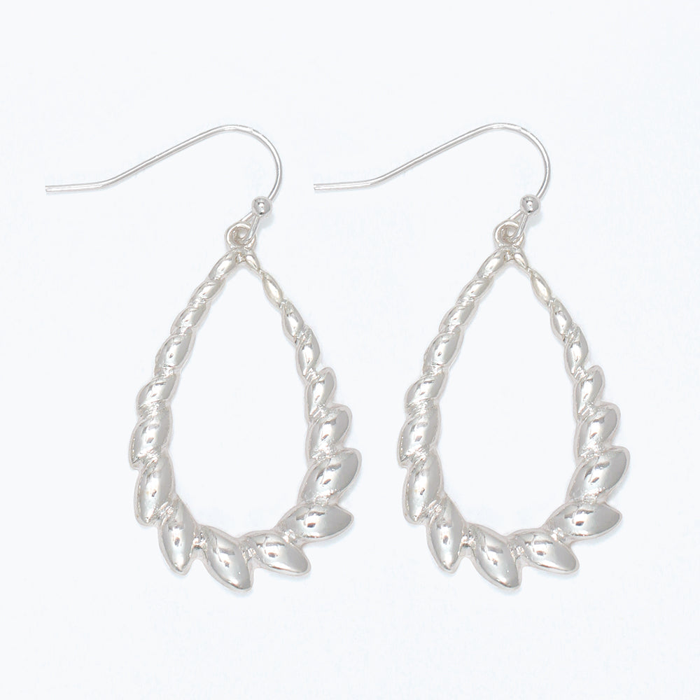Sterling Silver Teardrop Earrings Lightweight Women Style