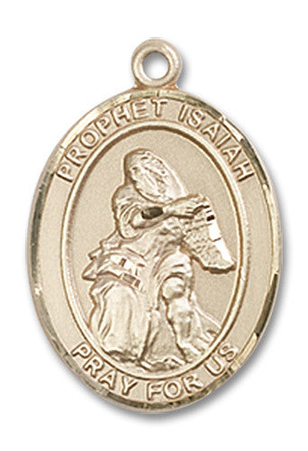 Extel Medium Oval 14kt Gold Filled St. Isaiah Medal, Made in USA