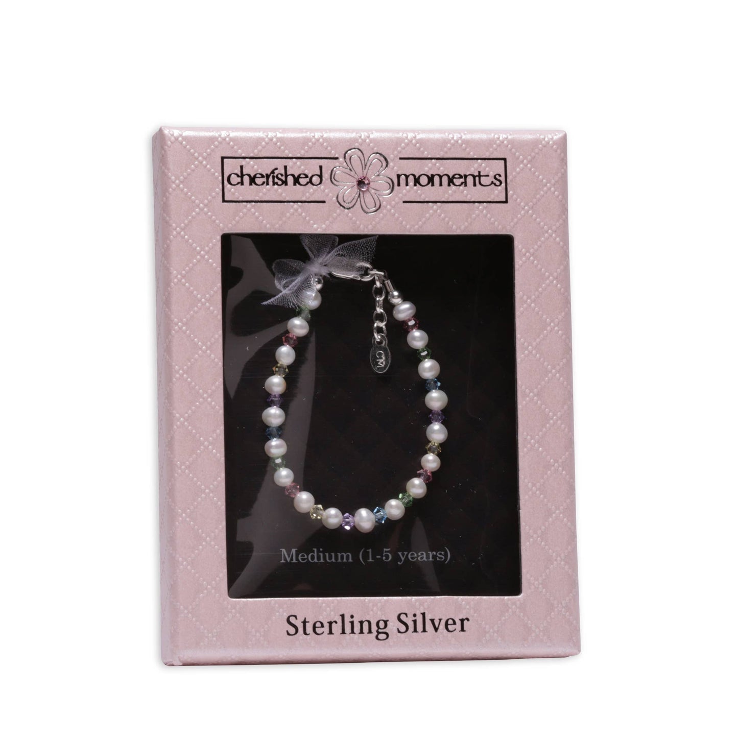 Sterling Silver Freshwater Pearl Baby Bracelet Kid's Jewelry Small 0-12m