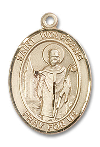 Extel Medium Oval 14kt Gold Filled St. Wolfgang Medal, Made in USA