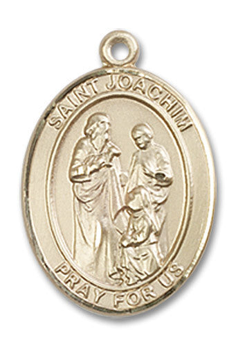 Extel Medium Oval 14kt Gold Filled St. Joachim Medal, Made in USA