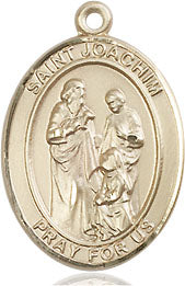 Extel Medium Oval 14kt Gold Filled St. Joachim Medal, Made in USA