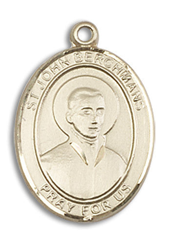 Extel Medium Oval 14kt Gold Filled St. John Berchmans Medal, Made in USA