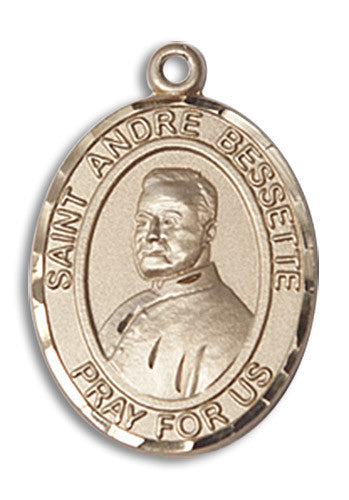 Extel Medium Oval 14kt Gold Filled St. Andre Bessette Medal, Made in USA