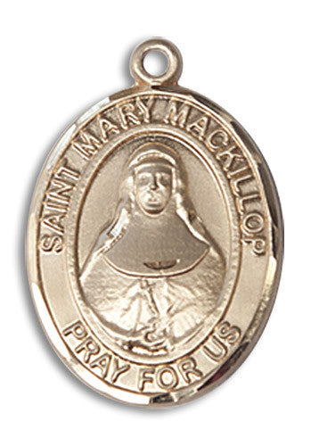 Extel Medium Oval 14kt Gold Filled St. Mary Mackillop Medal, Made in USA