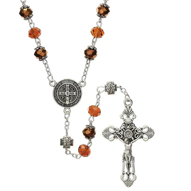 Crystal Rosary: St Benedict