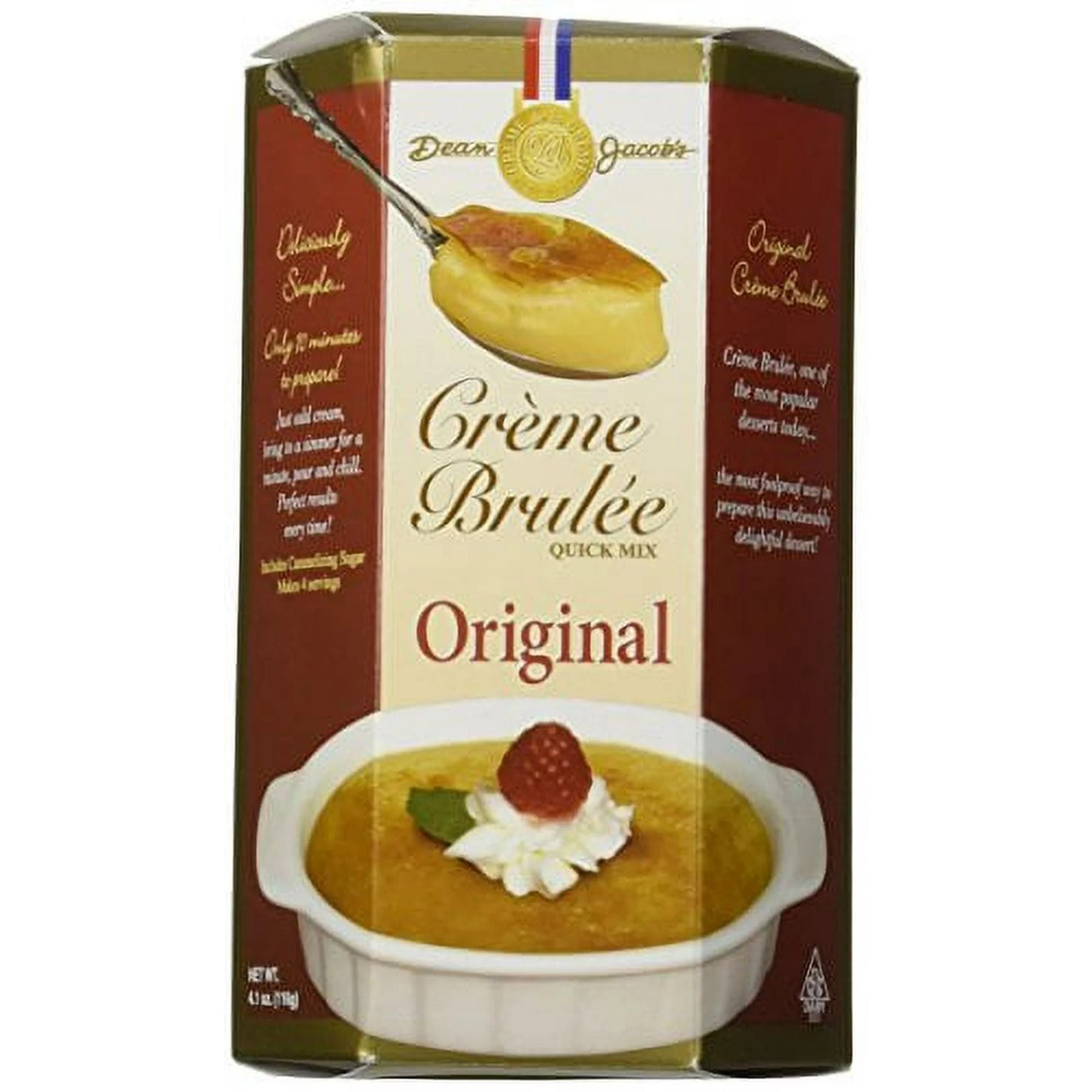 Creme Brulee Dean Jacob's 4.1oz Original Flavor Easy Make