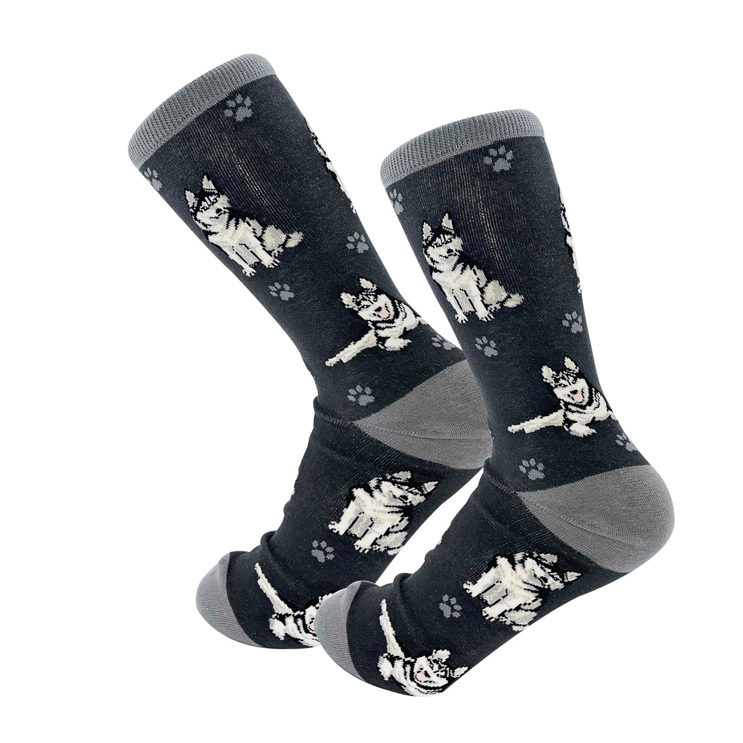 Siberian Husky Socks, Full Body Dog