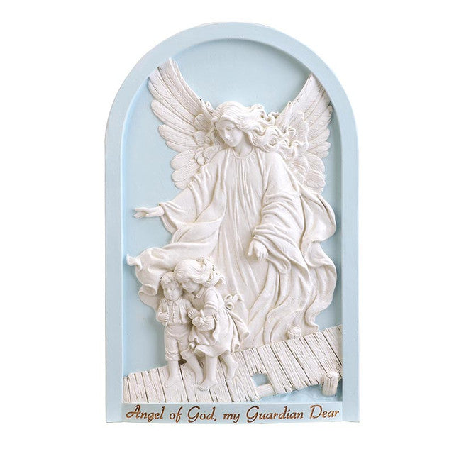 Guardian Angel Wall Plaque - Boy