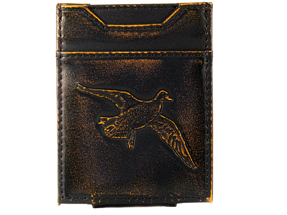Mallard Burnished Leather Magnetic Front Pocket Wallet Gift