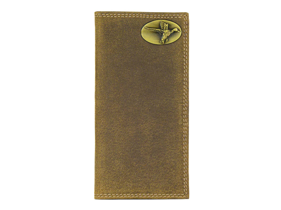 Mallard Vintage Tan Leather Secretary Wallet for Men