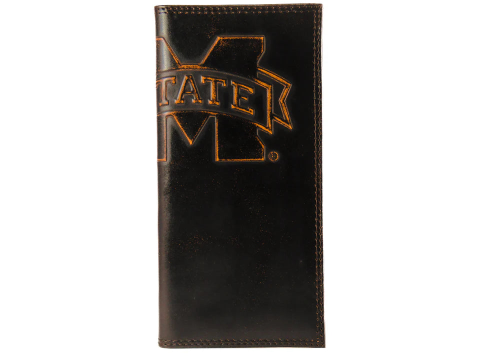Mississippi State Bulldogs Burnished Leather Wallet for Fans