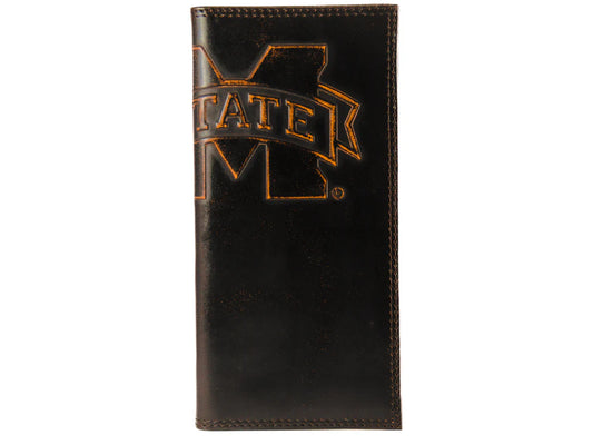 Mississippi State Bulldogs Burnished Leather Wallet for Fans