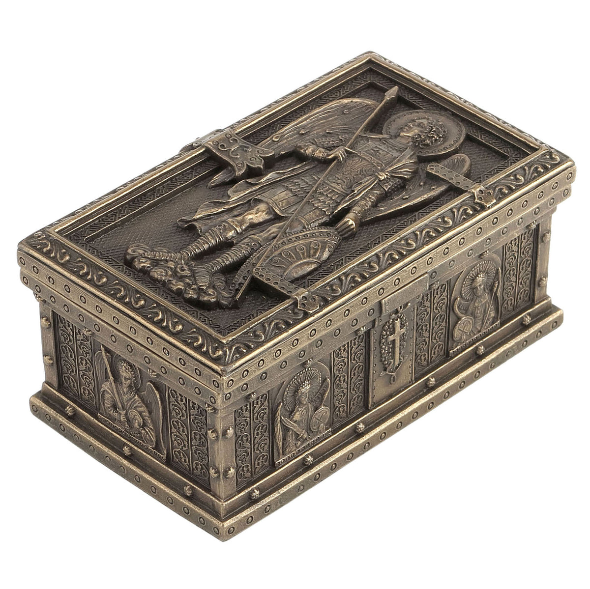 Saint Michael Framed Trinket Box
