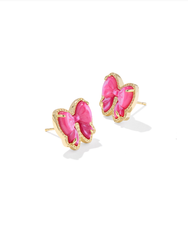 Haley Bow Stud Earrings