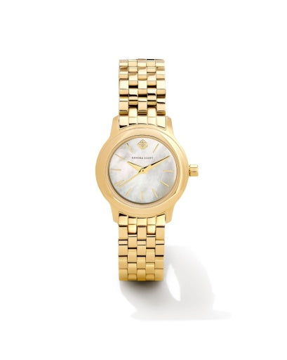 ALEX 28MM WATCH GOLD TONE IVORY MOTHER OF PEARL