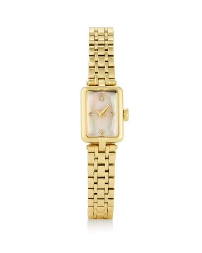 ADELA WATCH GOLD IVORY MOTHER OF PEARL