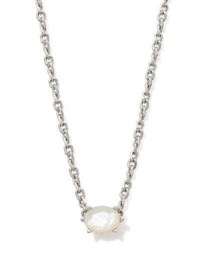Cailin Crystal Pendant Necklace Silver Purple Crystal