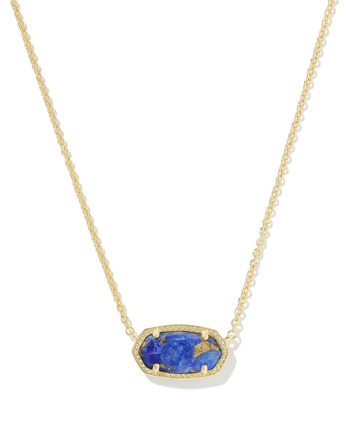 ELISA NECKLACE GOLD BRONZE VEINED LAPIS
