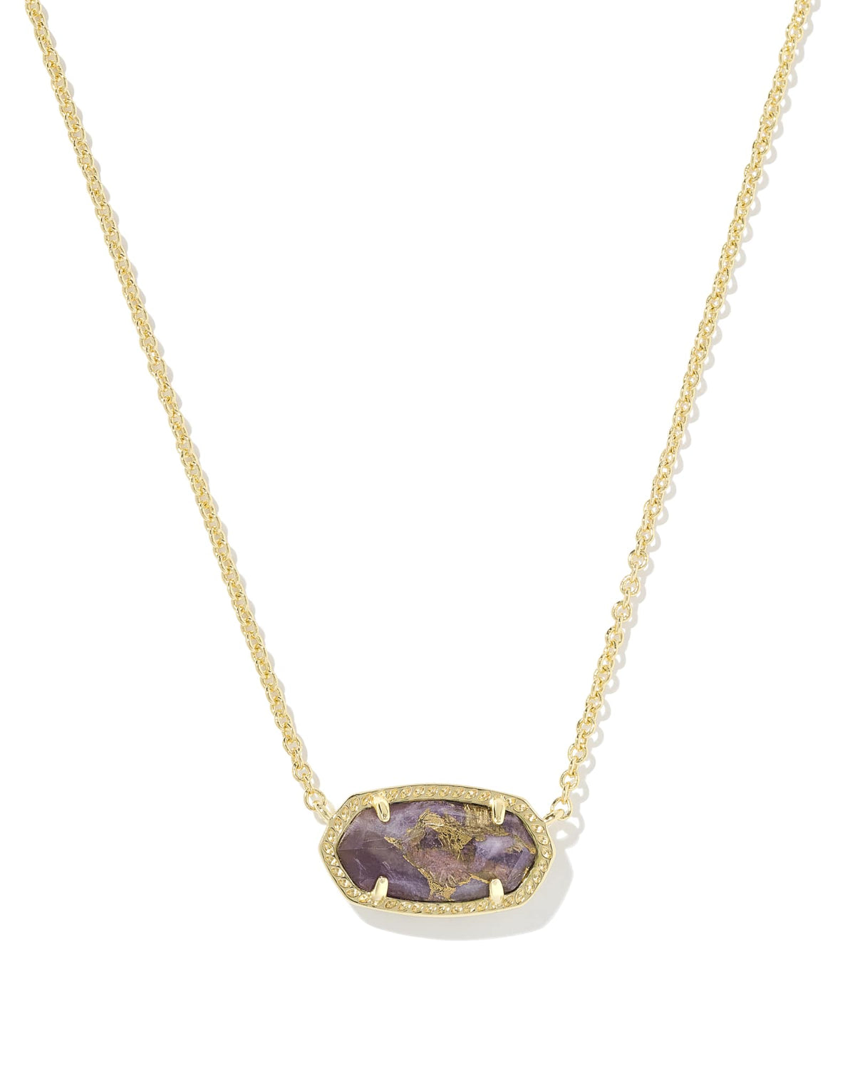 ELISA NECKLACE GOLD BRZ VND PRPL AMTHST