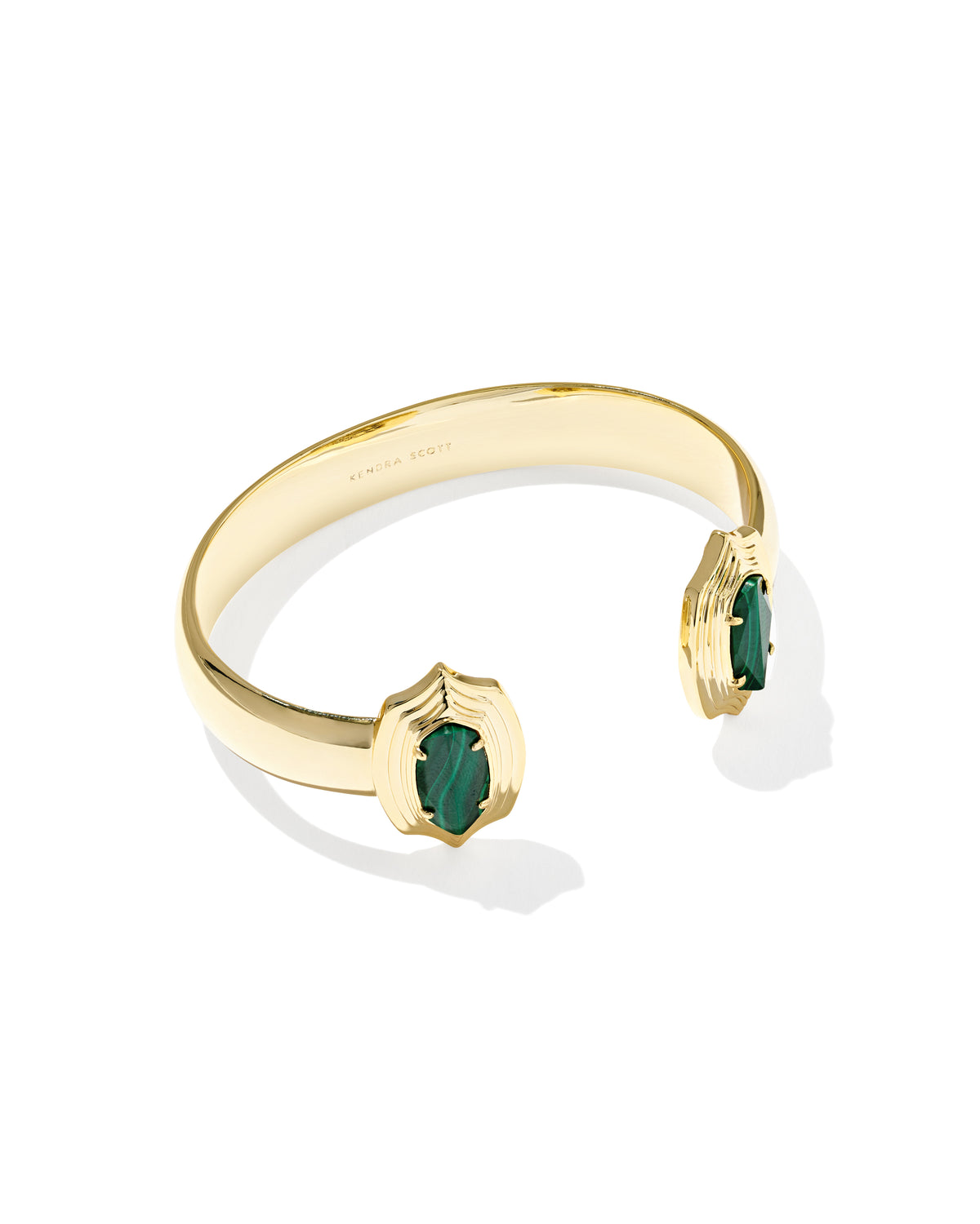 ELTON STEP FRM CUFF BRC GOLD GREEN MALACHITE