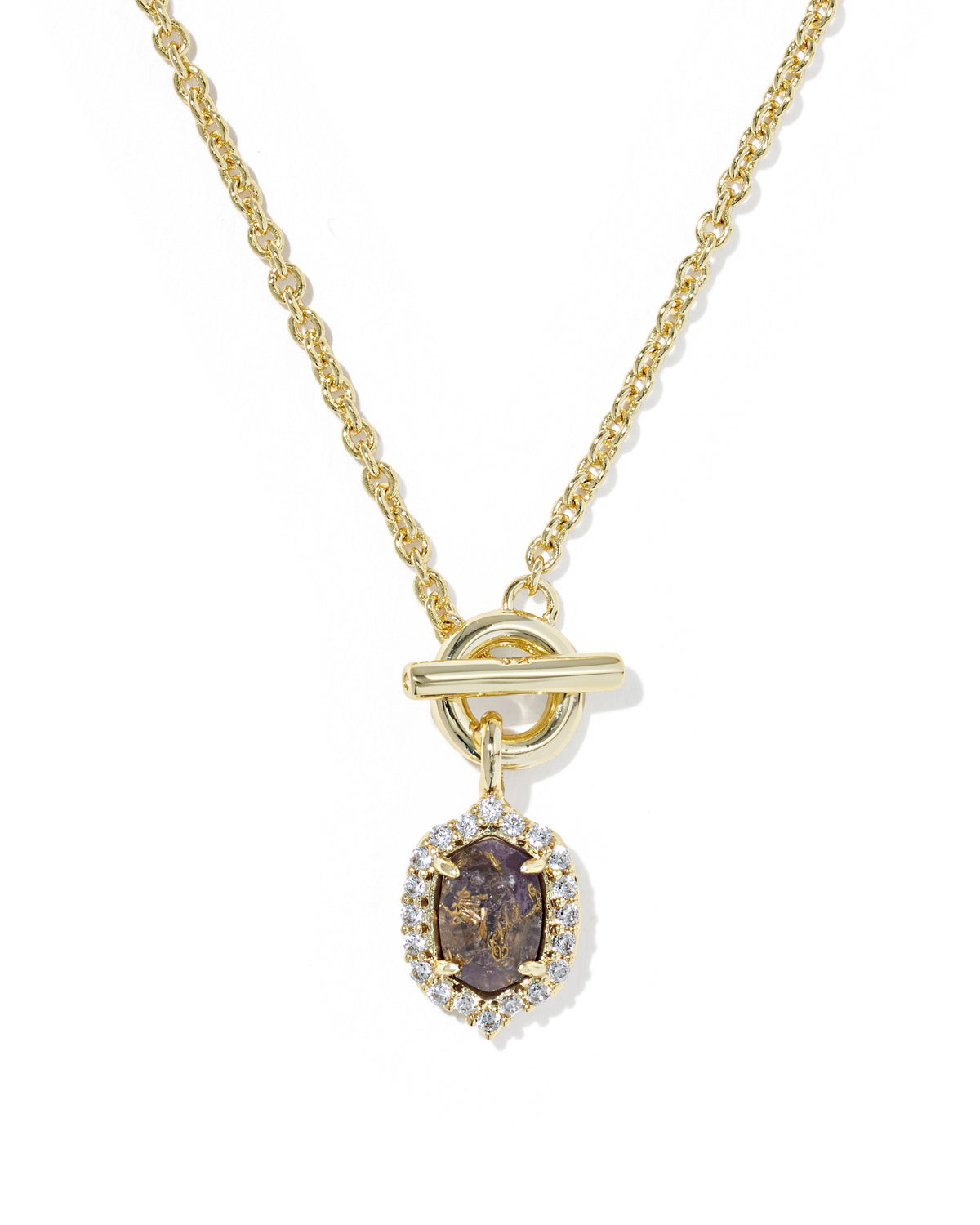 DAPHNE CRSTL FRM NCK GOLD BRZ VND PRPL AMTHST
