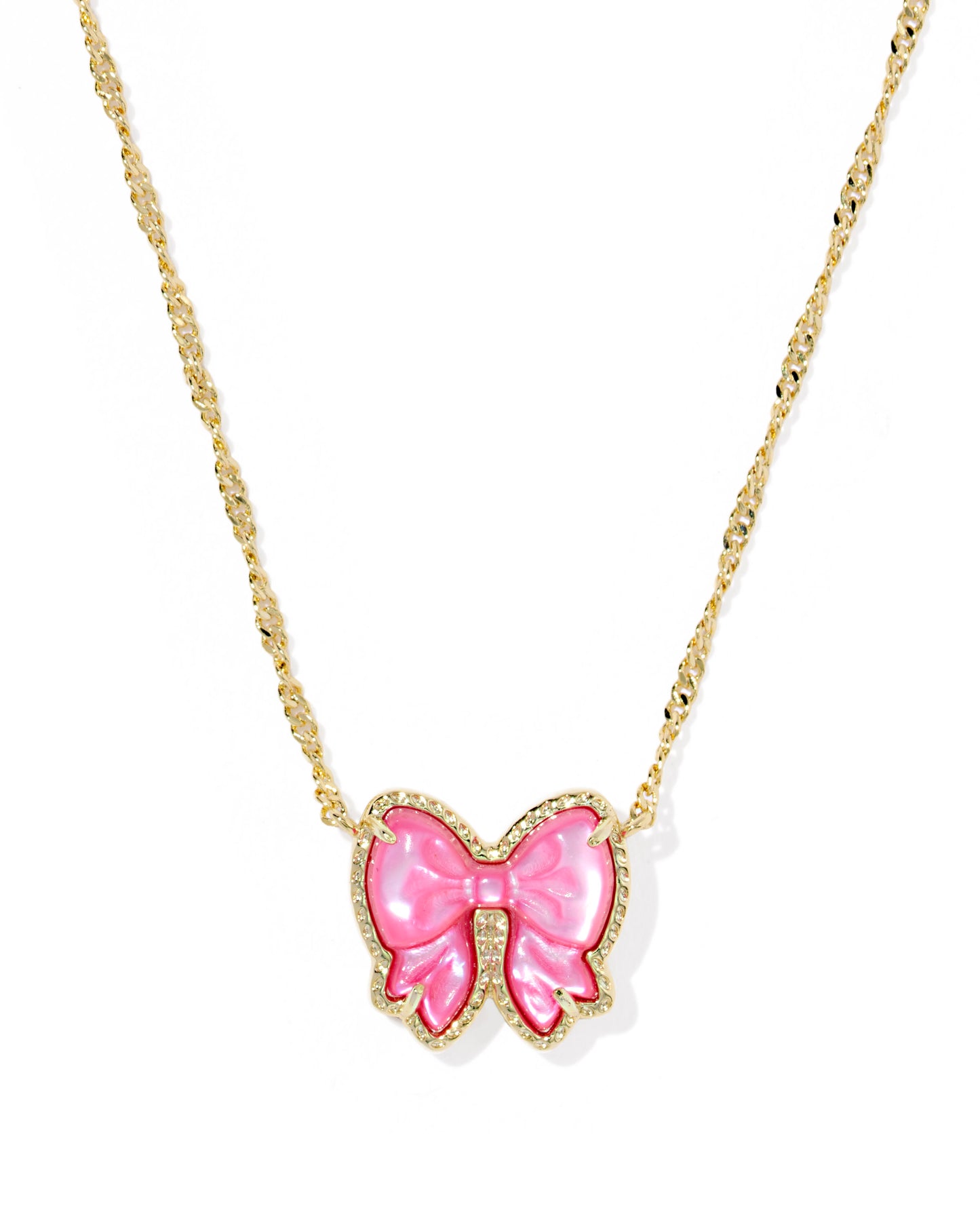 HALEY BOW SHORT PENDANT NECKLACE