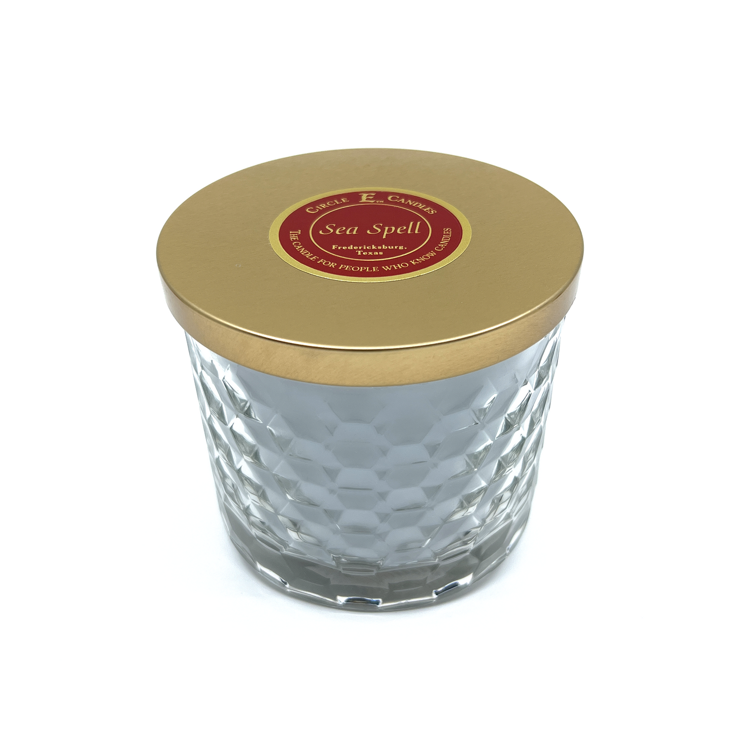 Circle E Candles, Sea Spell Scent, Medium Size Jar Candle, 17oz, 2 Wicks