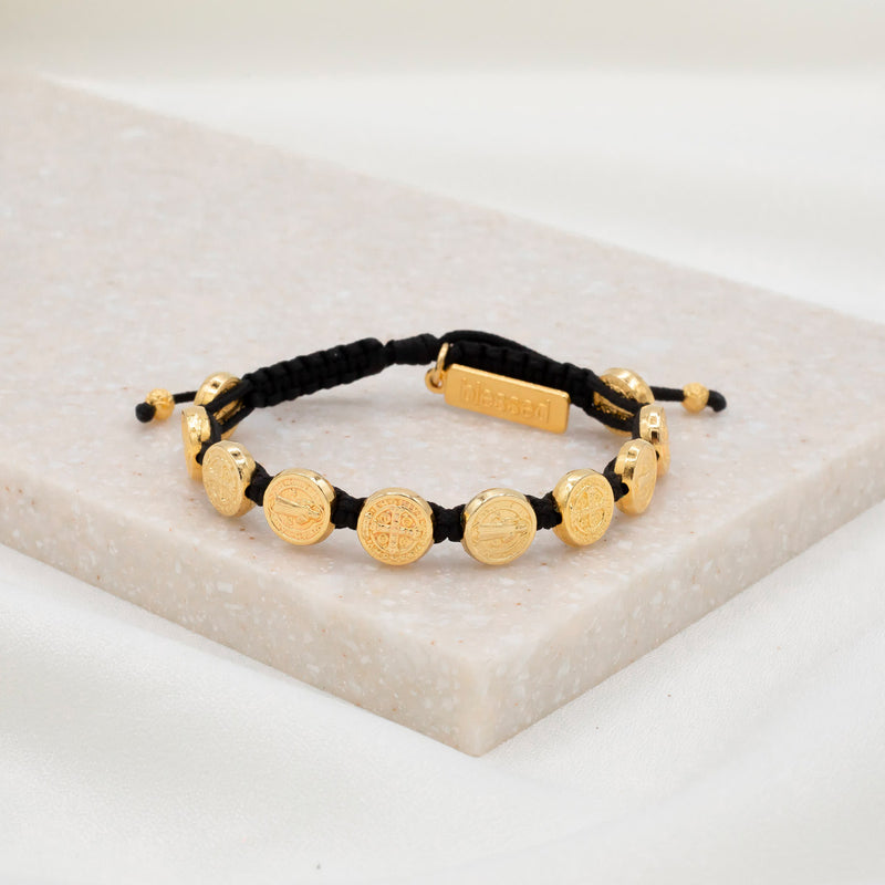 Benedictine Blessing Bracelet - Gold Medals for Protection