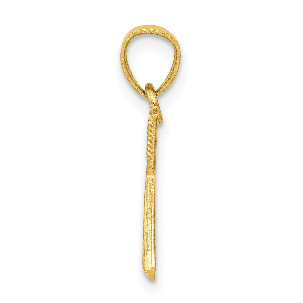 Extel Medium 10k Gold Baseball with Bats Charm Made in USA