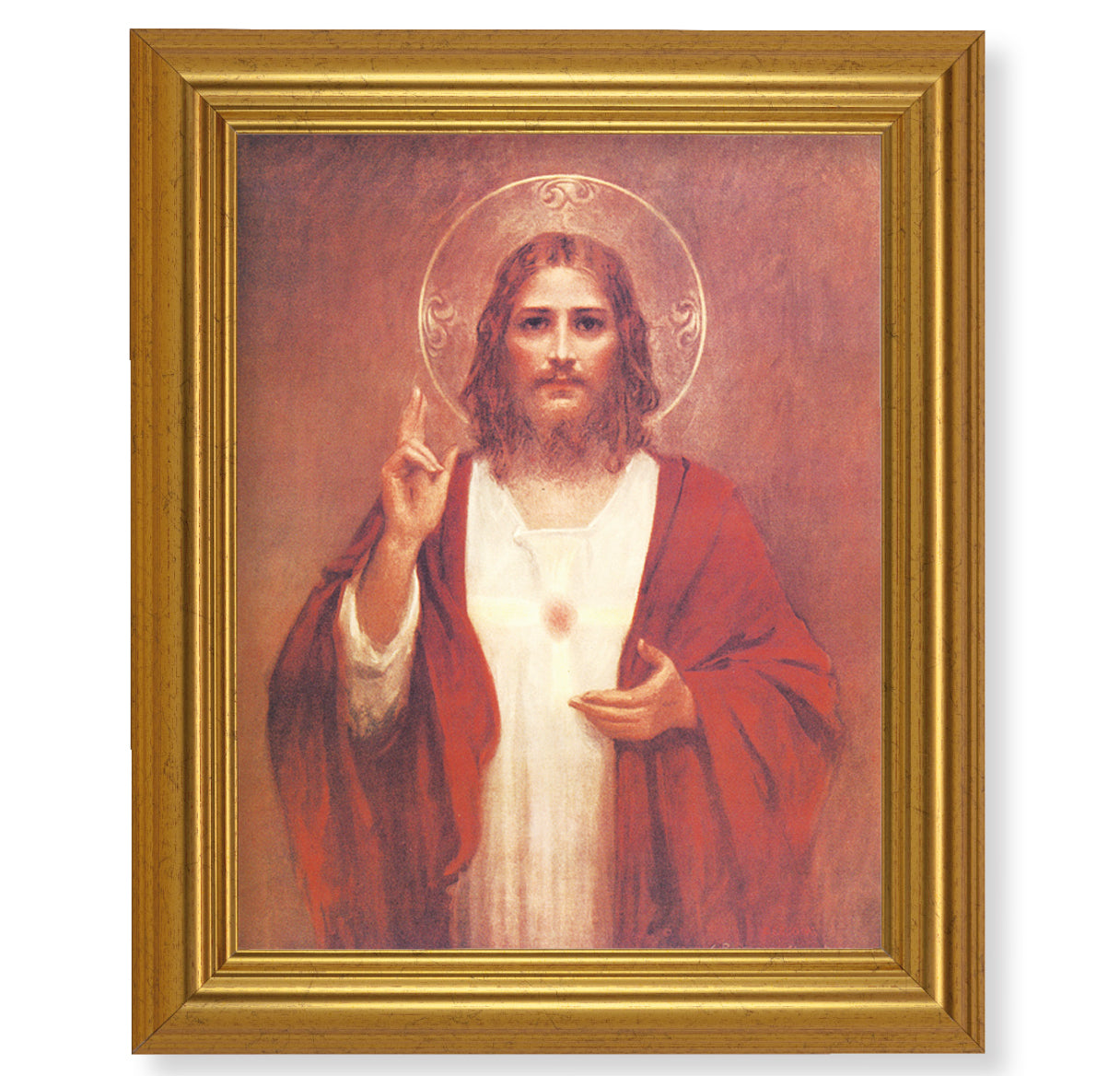 Sacred Heart of Jesus Picture Framed Wall Art Decor Large
