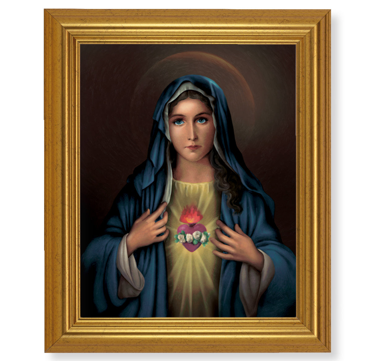 Immaculate Heart of Mary Picture Framed Wall Art Decor