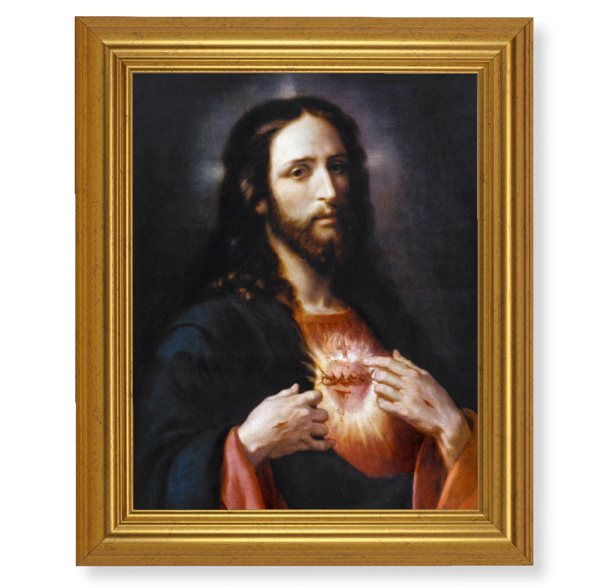 Sacred Heart of Jesus Picture Framed Wall Art Decor Large
