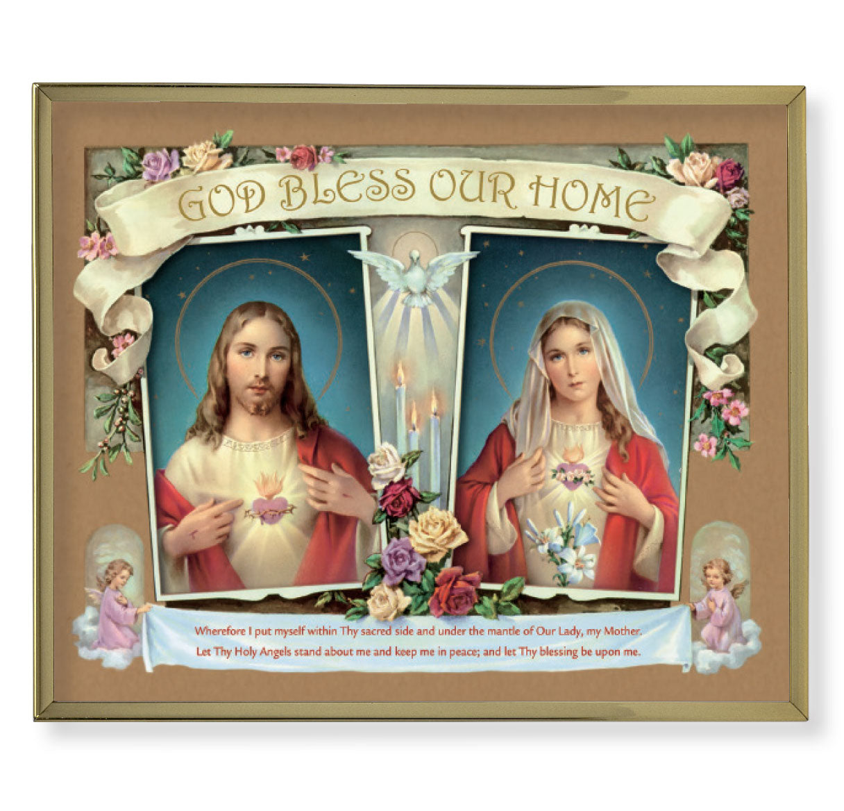 House Blessing - SHJ-IMH Picture Framed Plaque Large Gold Frame