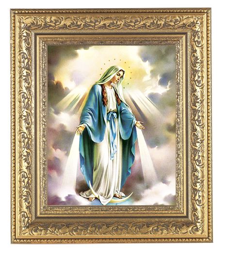 Our Lady of Grace Picture Framed Wall Art Decor Large Frame