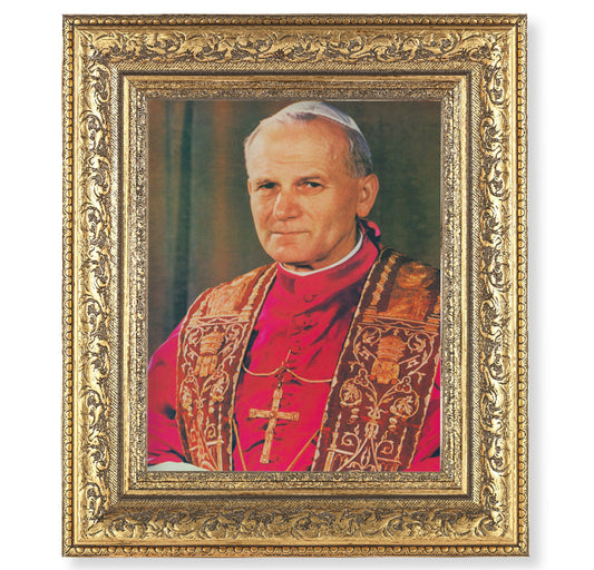 St. Pope John Paul II Picture Framed Wall Art Decor Large